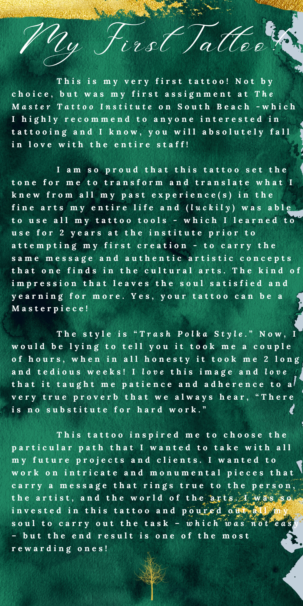 A green and yellow textured background with white text about love and connection.
